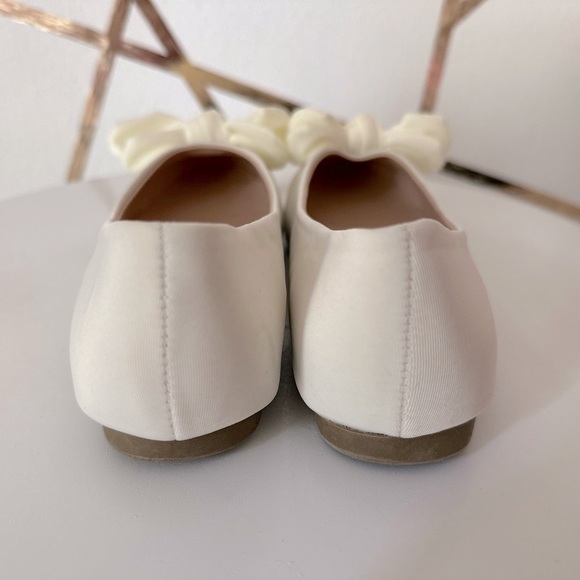 Fever Sole White Ballet Women's Flats (SH92) - Picture 6 of 17